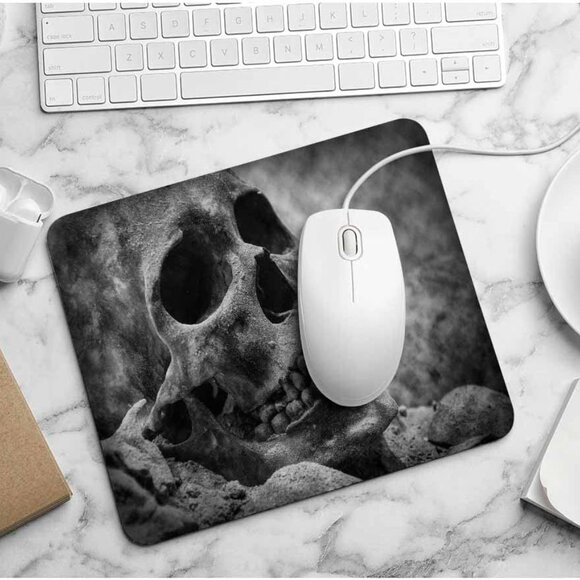 Gaming Mousepad Black Scary Skull,Mouse Pads for Computers Laptop Gaming Office - Picture 4 of 7